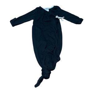 Bacabuche Organic Kimono Gown - Black